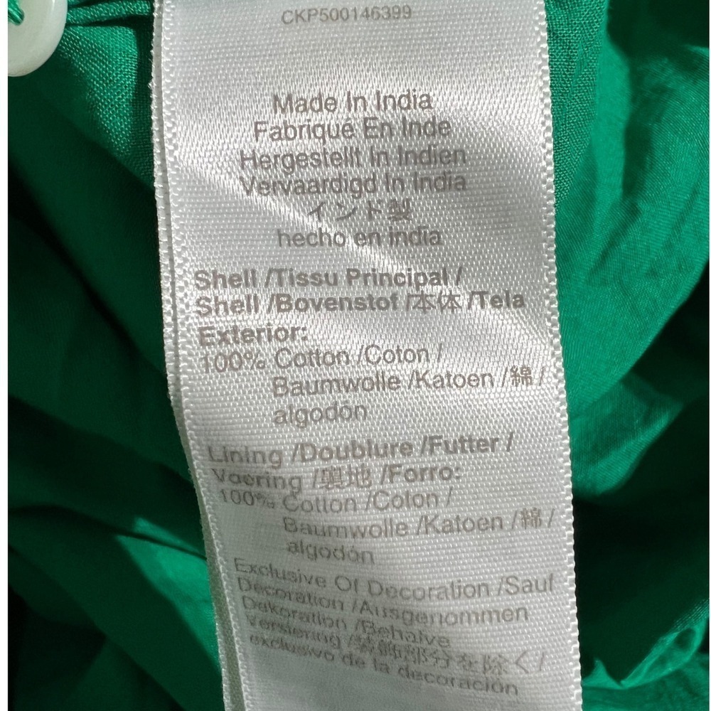 NWT Madewell Smocked Bodice Midi Dress Green Sleeveless Spring Wedding Guest - Picture 9 of 16